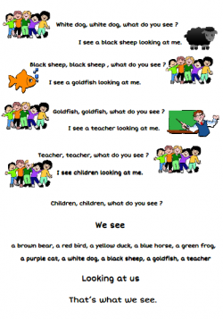 BROWN BEAR, WHAT DO YOU SEE ?