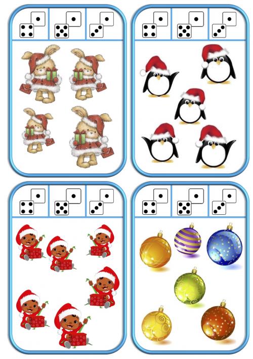 Cartes à pincer de Noël