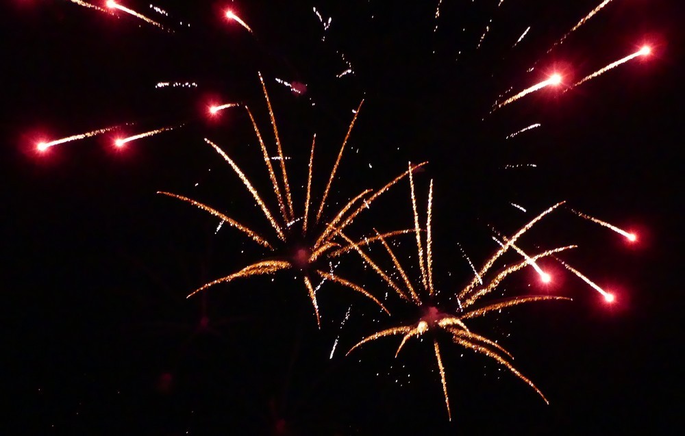 Feu d'artifice du 14 juillet 2018, à Arès...