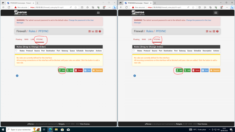 Cluster de Pfsense (VIP CARP)