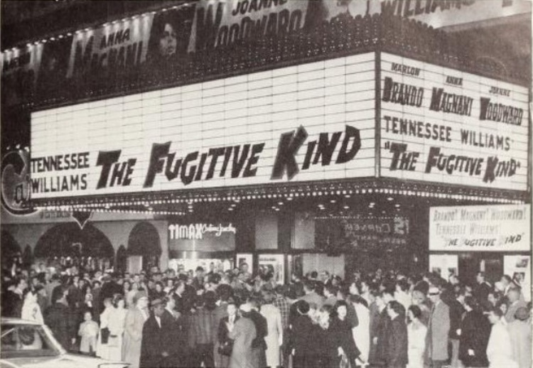 THE FUGITIVE KIND MOVIE THEATRE 1960