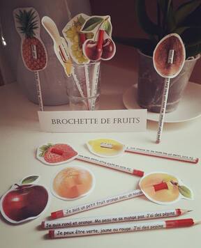 Brochettes de fruits