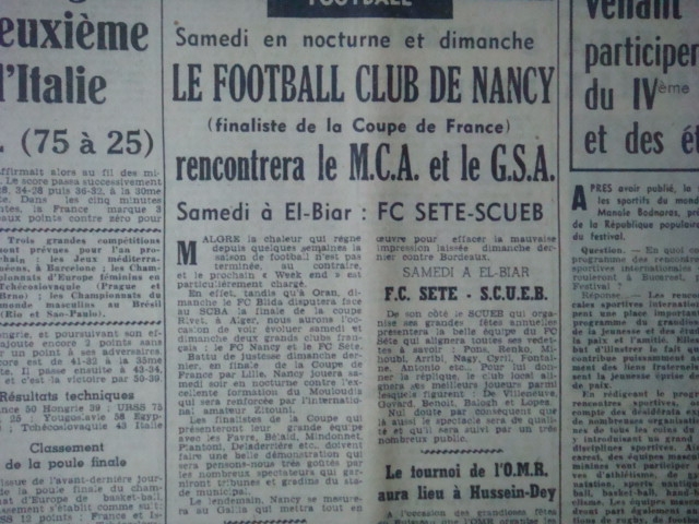 6.6.1953 FC Nancy-MCA 6-1