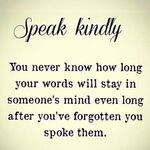 parler aimablement/speak kindly