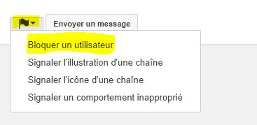 Bloquer une proposition de chaîne youtube