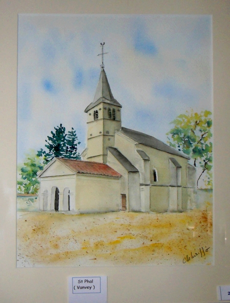 Exposition de peinture à la chapelle de Saint-Phal pour les journées du Patrimoine
