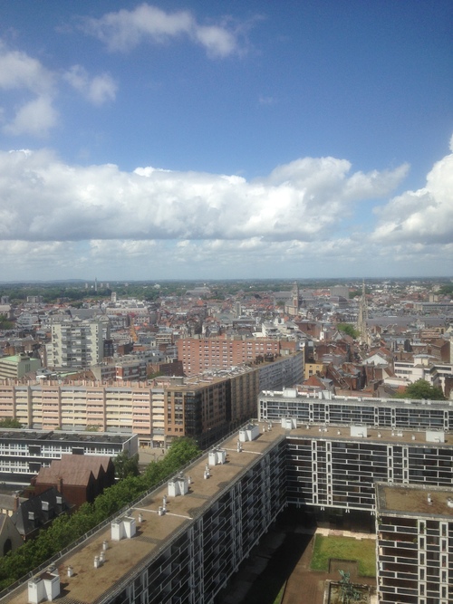 quartier Saint-Sauveur et vue sur le centre et le Vieux Lille