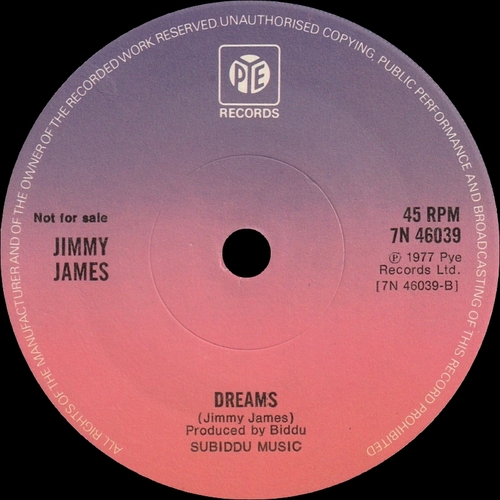 Jimmy James : Album " Dancing Till Dawn " Pye Records N 101 [ UK ]