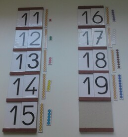Atelier Montessori Mathématiques : les tables de Seguin 1 et 2