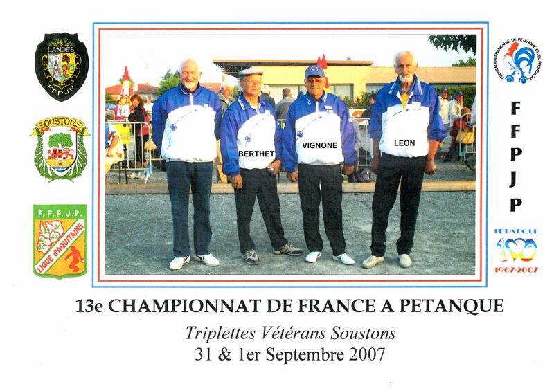 Les vétérans du 06 aux championnats de France