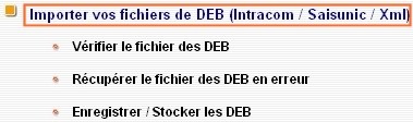 Le lien d'importationstructure