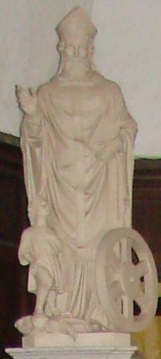 Saint-Germain à la rouelle et l'enfant Eglise Saint-Germain de Flamanville ERNOUF Annie (2).jpg