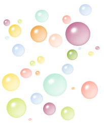 Thème bulles multicolors