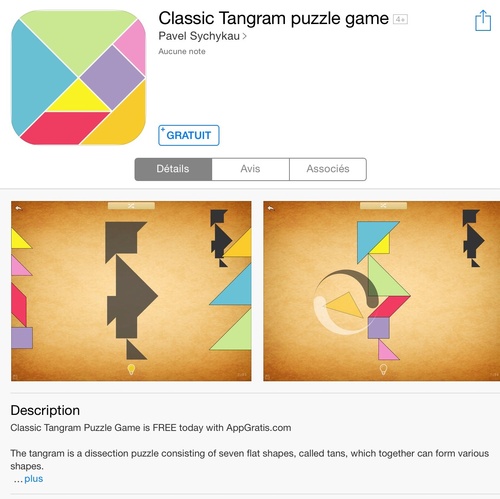 [appli] Classic Tangram puzzle game