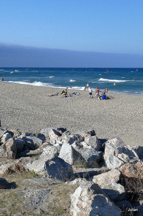 Souvenirs de la plage en août 