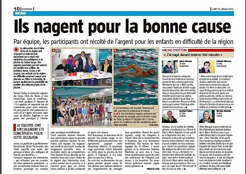  MONS ,Swimmarathon , Piscine   lions clubs, be,  Piscine du Grand Large, nagé, bonne cause, entrées   PASS ,enfants en difficulté,. Lions Club  'école Sainte-Famille  ,MOBILISATION POUR L'ENFANCE  ,nage parrainée, 