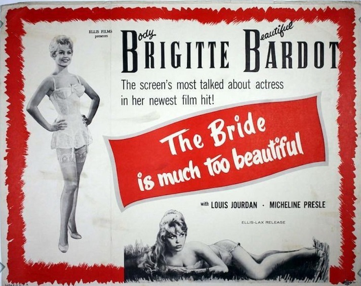 BRIGITTE BARDOT LA MARIEE ETAIT TROP BELLE BOX OFFICE USA 1957
