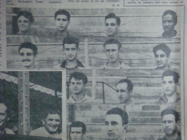 Novembre 1954 Dahmoune sélection Alger-France B