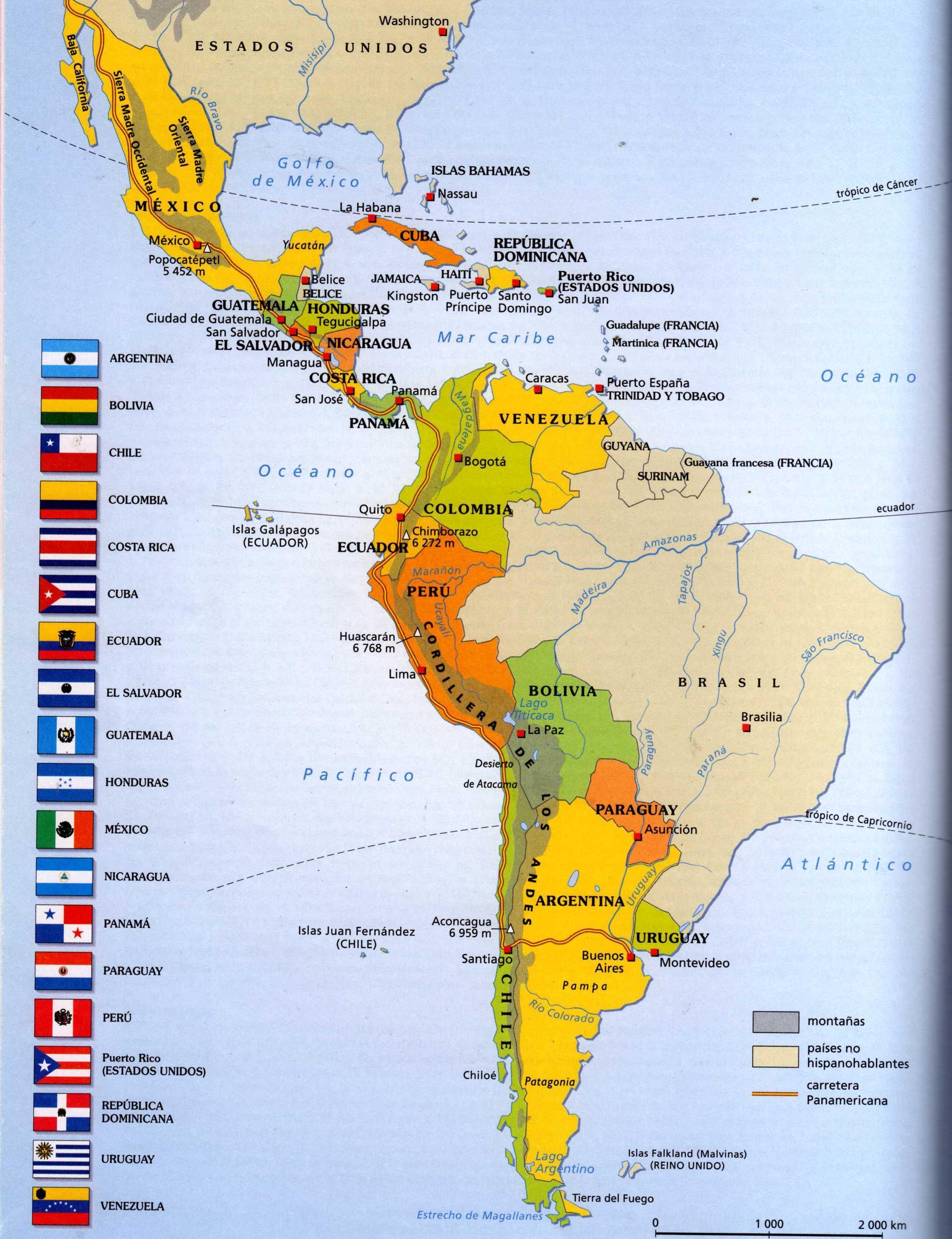 América Latina Mapas Aula Virtual