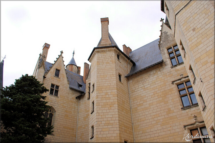 Photos de la cour intérieure du château de Montreuil Bellay