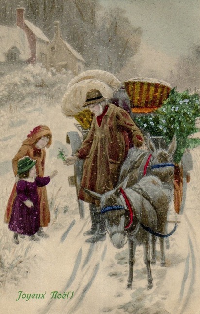 Noël en Chromos anciennes