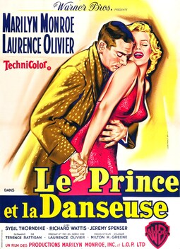 LE PRINCE ET LA DANSEUSE FRANCE 1957 AFFICHE DE JEAN MASCII