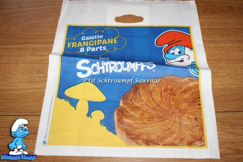 Sac papier Grand Schtroumpf Galette des rois AUCHAN 2018