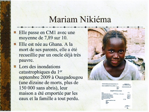 -Yamvénégré,une association d'aide aux écoliers du Burkina Faso
