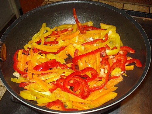 wok de poulet et légumes au soja 2