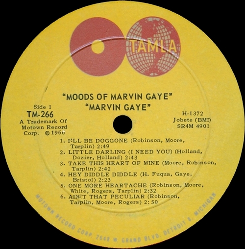 Marvin Gaye : Album " Moods Of Marvin Gaye " Tamla ‎Records TS 266 [ US ]