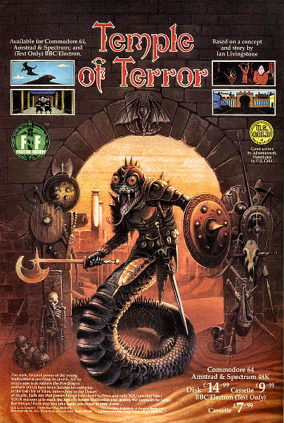 <IMG: Temple of Terror advertising>