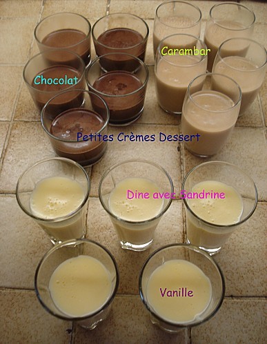 Petites Crèmes dessert Vanille Caramel Chocolat 7