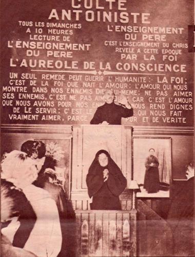 Frère Jean et soeur Joséphine Benedetto, desservants du Temple de Nice dans les années 30
