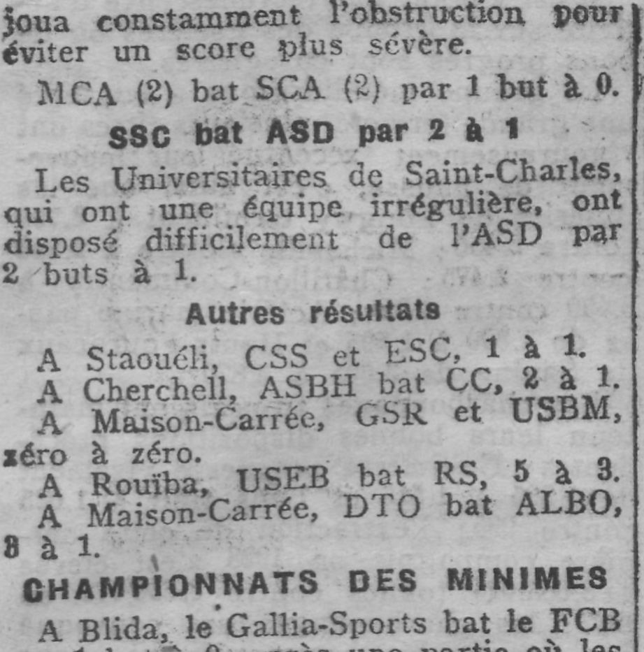 Dimanche 13.01.1929 au terrain C des champs de manoeuvre SCA-MCA 0-2