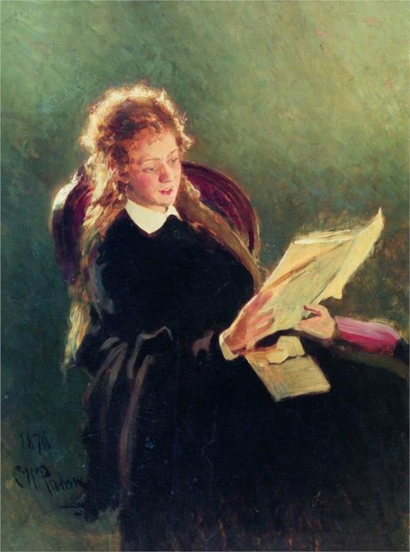 Reading girl - Ilya Repin