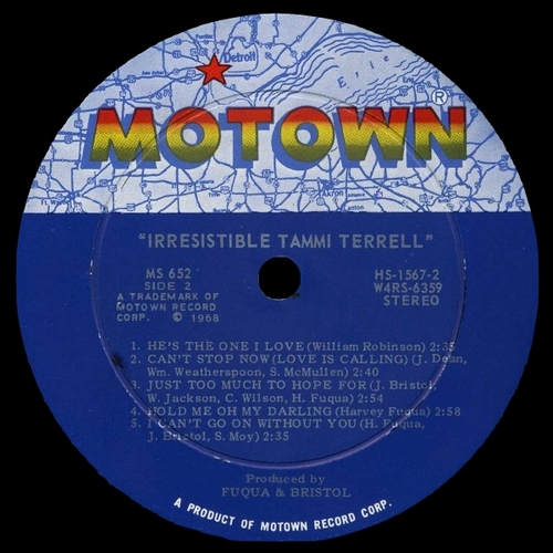 Tammi Terrell : Album " Irresistible " Motown Records MS 652 [ US ]