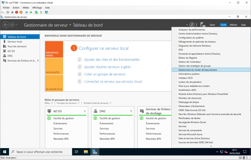 Configurer un serveur SFTP en failover sur Windows Serveur Core 2022