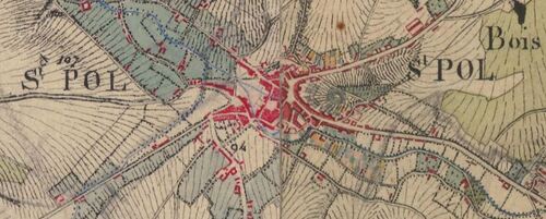 Saint-Pol-sur-Ternoise - Carte de l'état-major 1820-1866 (geoportail.gouv.fr)