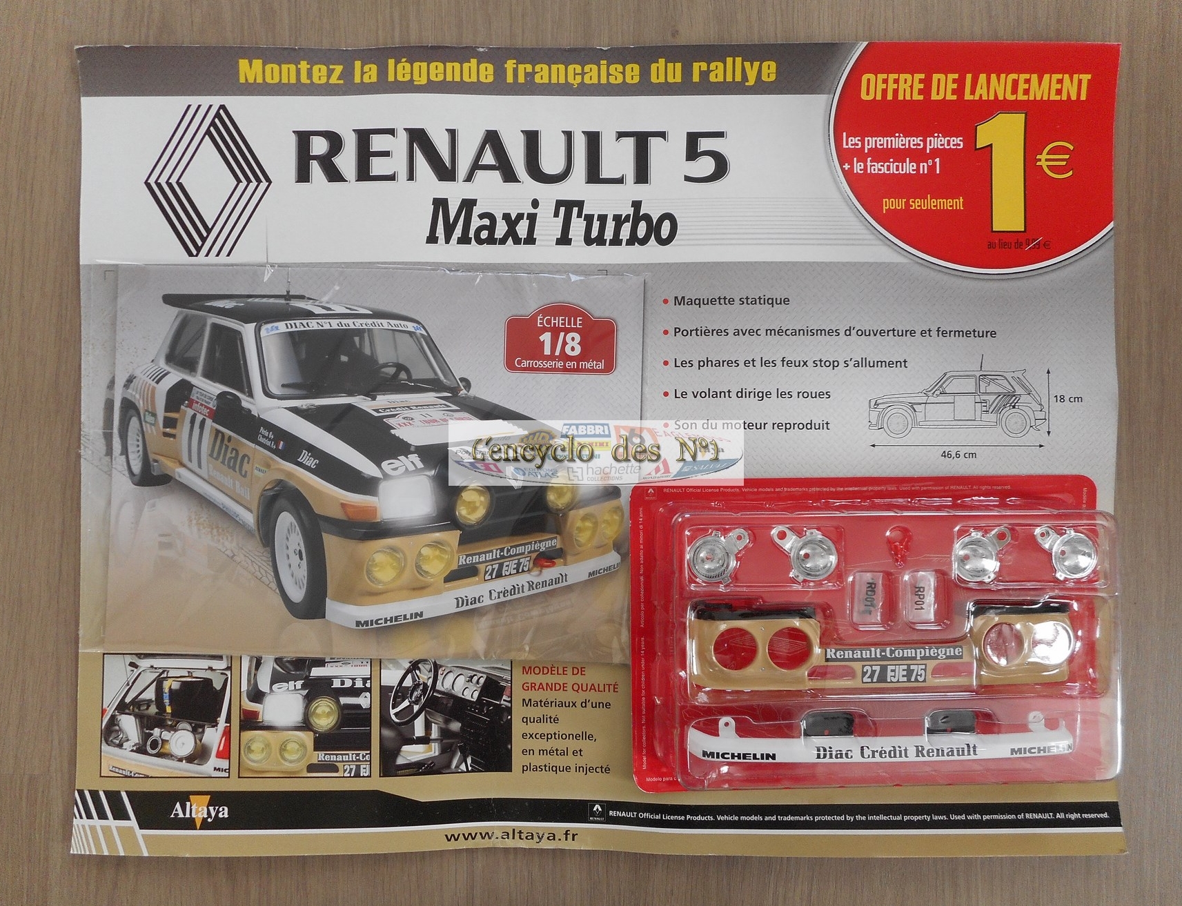 N° 1 Assemblez la Renault 5 maxi turbo - Lancement - L' encyclo des N° 1