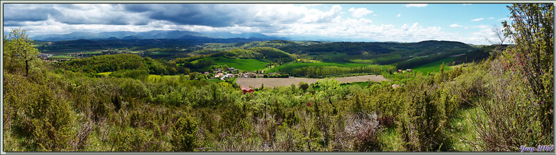 Paysage vers les Pyrénées vu depuis les Petites Pyrénées - Saint-Martory - 31 