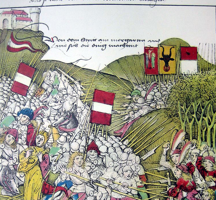 Histoire Moderne-2:  15 novembre 1315 - Victoire des Trois Cantons à Morgarten