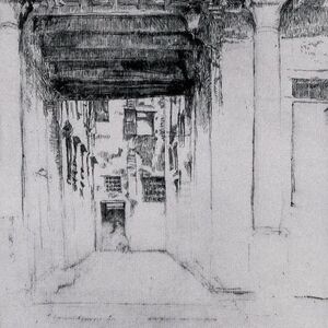 James Abbott McNeill Whistler - Street in Venice