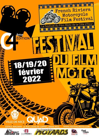 FRENCH RIVIERA MOTORCYCLE FILM FESTIVAL 2021 à Nice (06000 Alpes-Maritimes) du 18/02/22 au 20/02/22