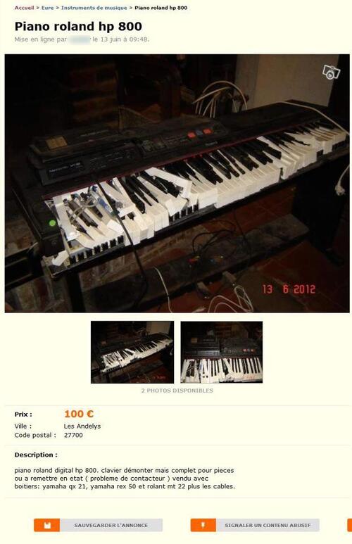 Le coin des bonnes affaires : 2 pianos hors normes à vendre pour pas cher !!!