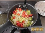 Spaetzle aux légumes et lardons 