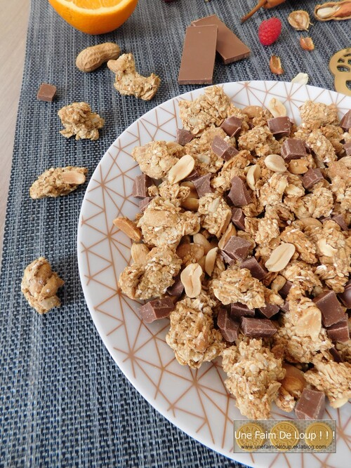 Granola crunchy aux cacahuètes