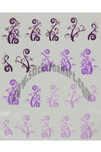 Water decal arabesques vigne