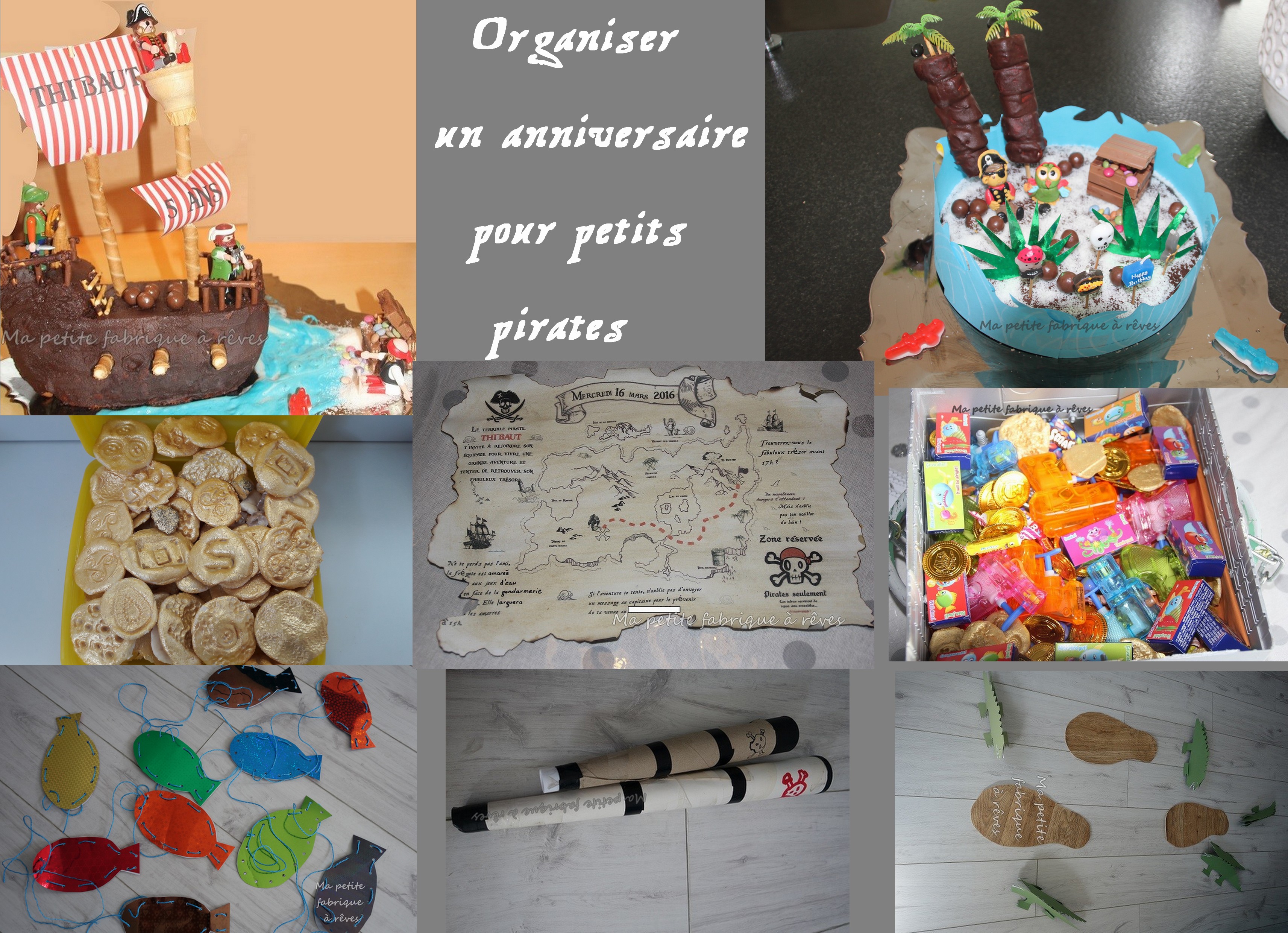 Anniversaire pirate fille - Invitation anniversaire Pirate fille