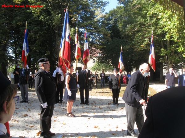 René Drappier a assisté aux cérémonies de commémoration de la Libération à Châtillon sur Seine