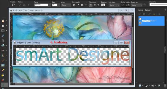 Szöveg kivágása háttérből